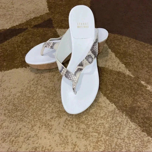 STUART WEITZMAN WEDGE SANDALS - Picture 1 of 5